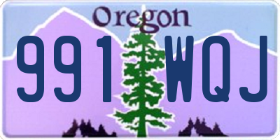 OR license plate 991WQJ