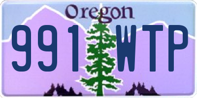 OR license plate 991WTP