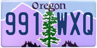 OR license plate 991WXQ