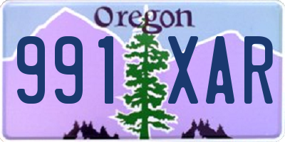 OR license plate 991XAR