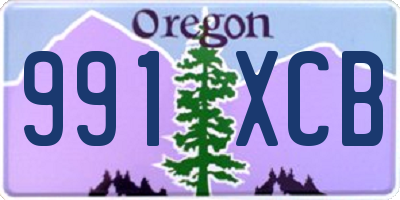 OR license plate 991XCB