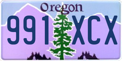 OR license plate 991XCX