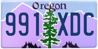 OR license plate 991XDC