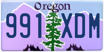 OR license plate 991XDM