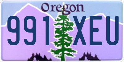 OR license plate 991XEU