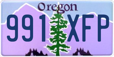 OR license plate 991XFP