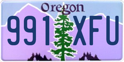 OR license plate 991XFU