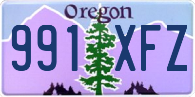 OR license plate 991XFZ