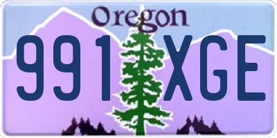 OR license plate 991XGE