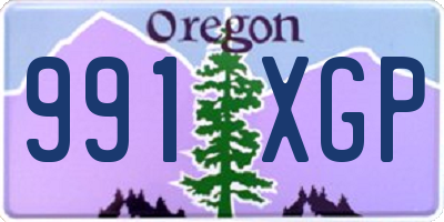 OR license plate 991XGP