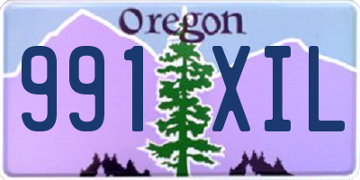 OR license plate 991XIL