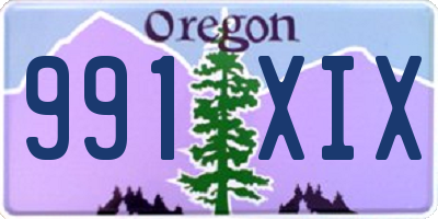 OR license plate 991XIX