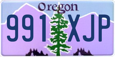 OR license plate 991XJP