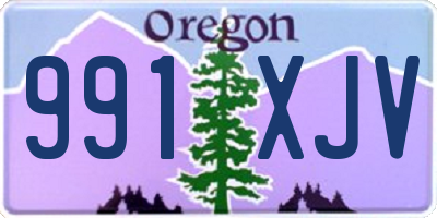 OR license plate 991XJV