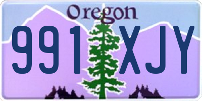 OR license plate 991XJY