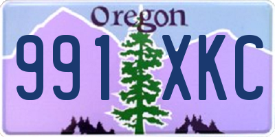 OR license plate 991XKC