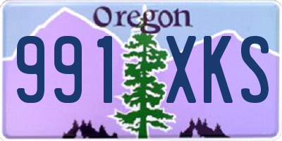 OR license plate 991XKS