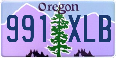 OR license plate 991XLB