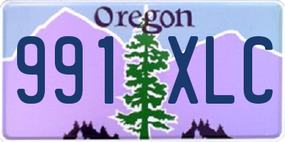 OR license plate 991XLC