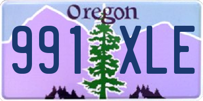 OR license plate 991XLE