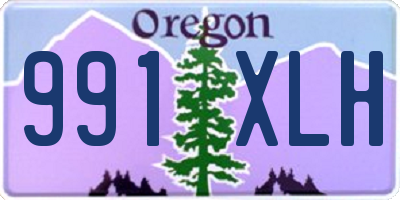 OR license plate 991XLH