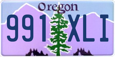 OR license plate 991XLI
