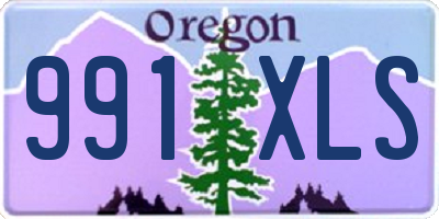 OR license plate 991XLS