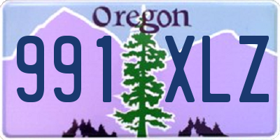 OR license plate 991XLZ