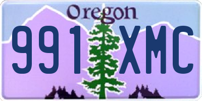 OR license plate 991XMC