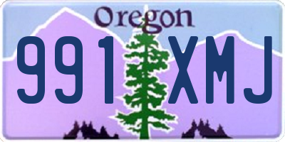 OR license plate 991XMJ