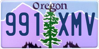OR license plate 991XMV