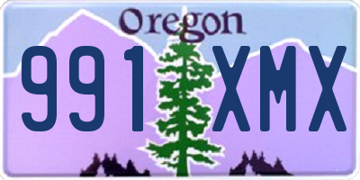 OR license plate 991XMX