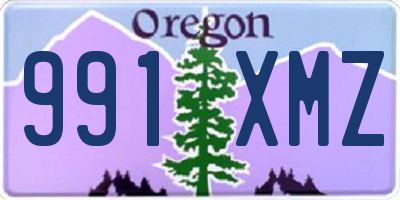 OR license plate 991XMZ