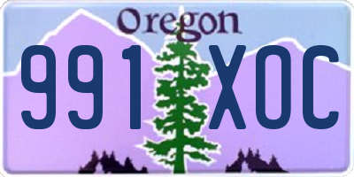OR license plate 991XOC