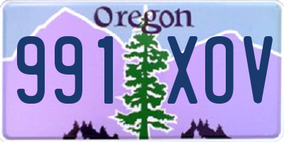 OR license plate 991XOV