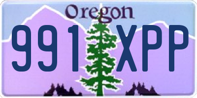 OR license plate 991XPP