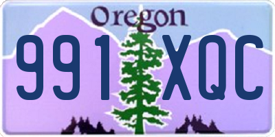 OR license plate 991XQC
