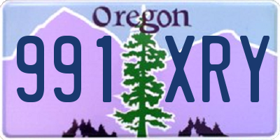 OR license plate 991XRY