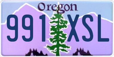 OR license plate 991XSL