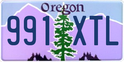 OR license plate 991XTL