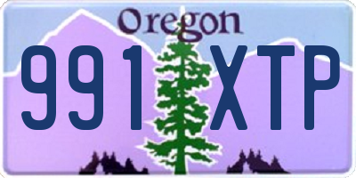 OR license plate 991XTP