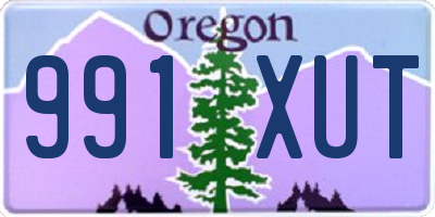 OR license plate 991XUT