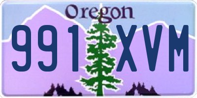 OR license plate 991XVM