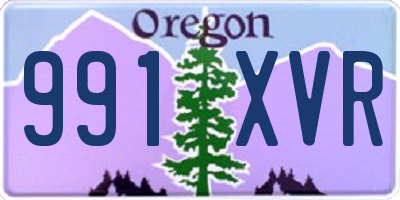 OR license plate 991XVR