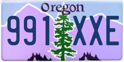 OR license plate 991XXE