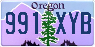 OR license plate 991XYB