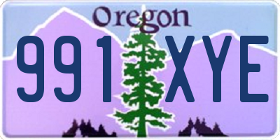 OR license plate 991XYE