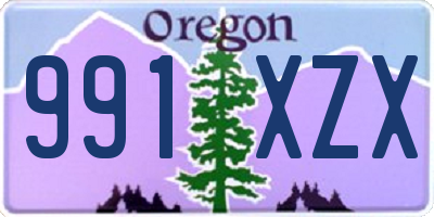 OR license plate 991XZX