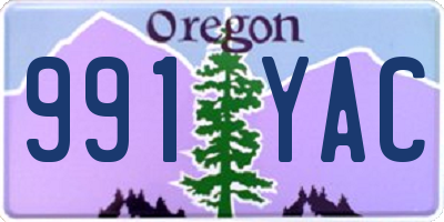 OR license plate 991YAC