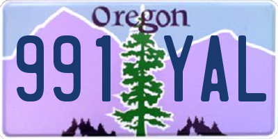 OR license plate 991YAL